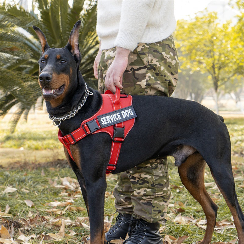 Arnés chaleco reflectante ajustable para perros medianos y grandes