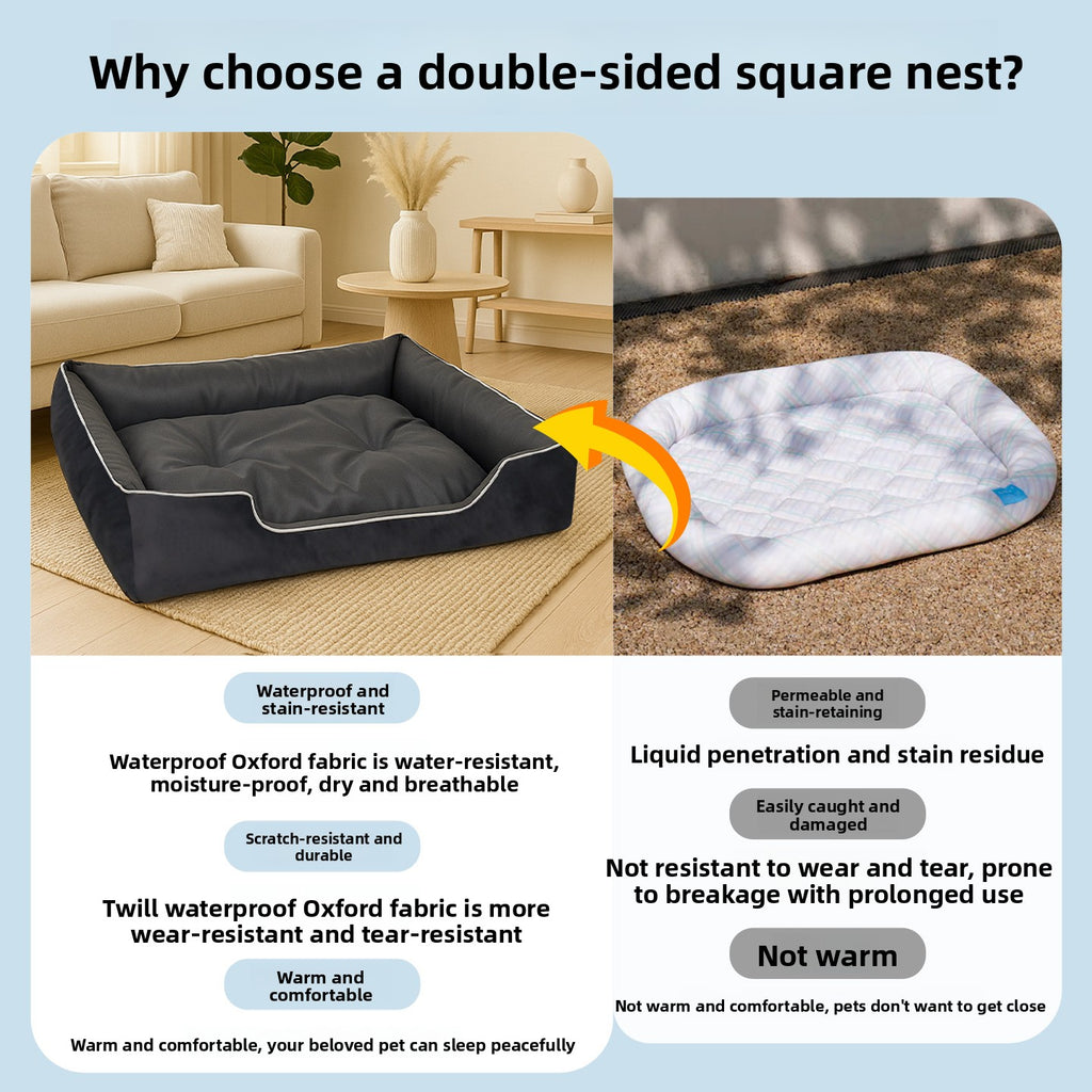 Cama impermeable y desenfundable para perros