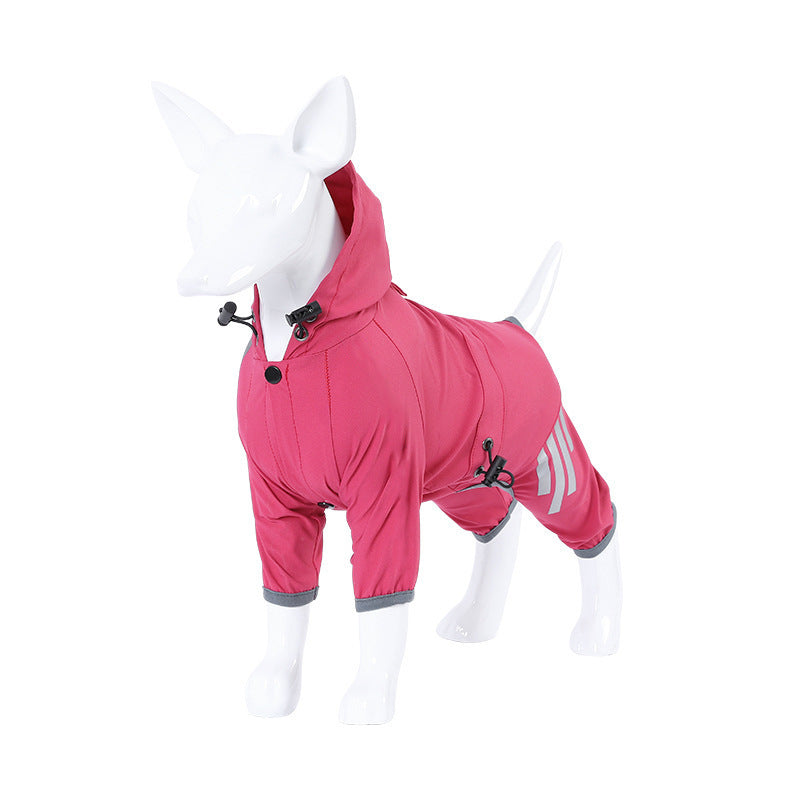 Impermeable para perros con capucha