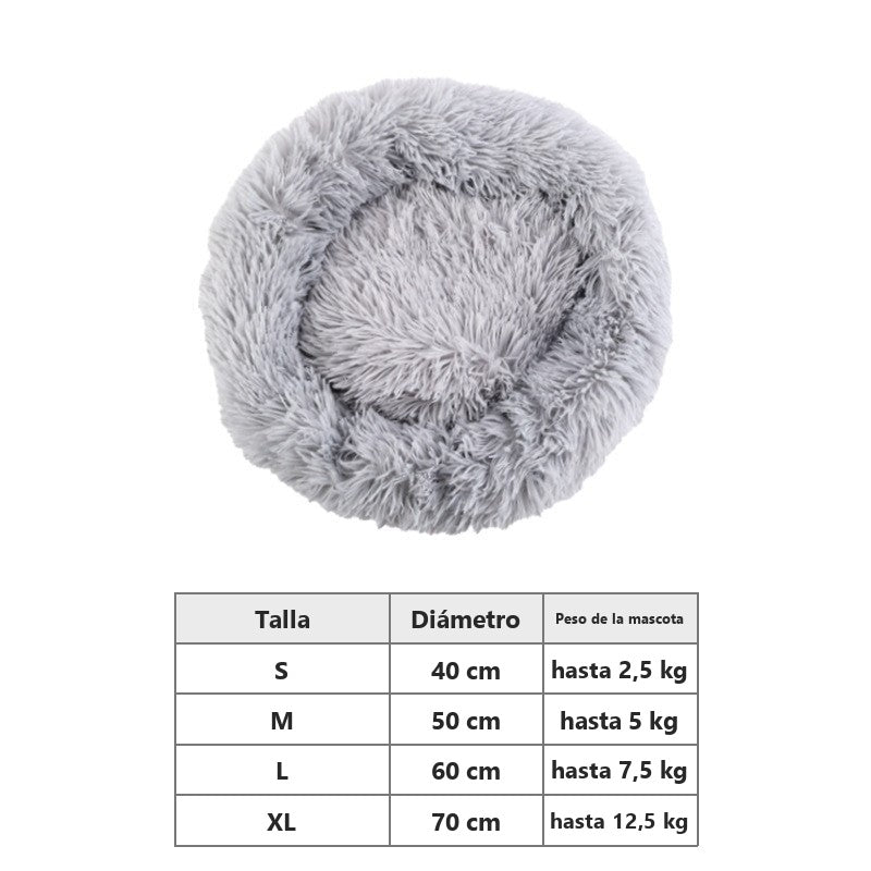 Cama mullida con forma de concha para perros y gatos – vista 7