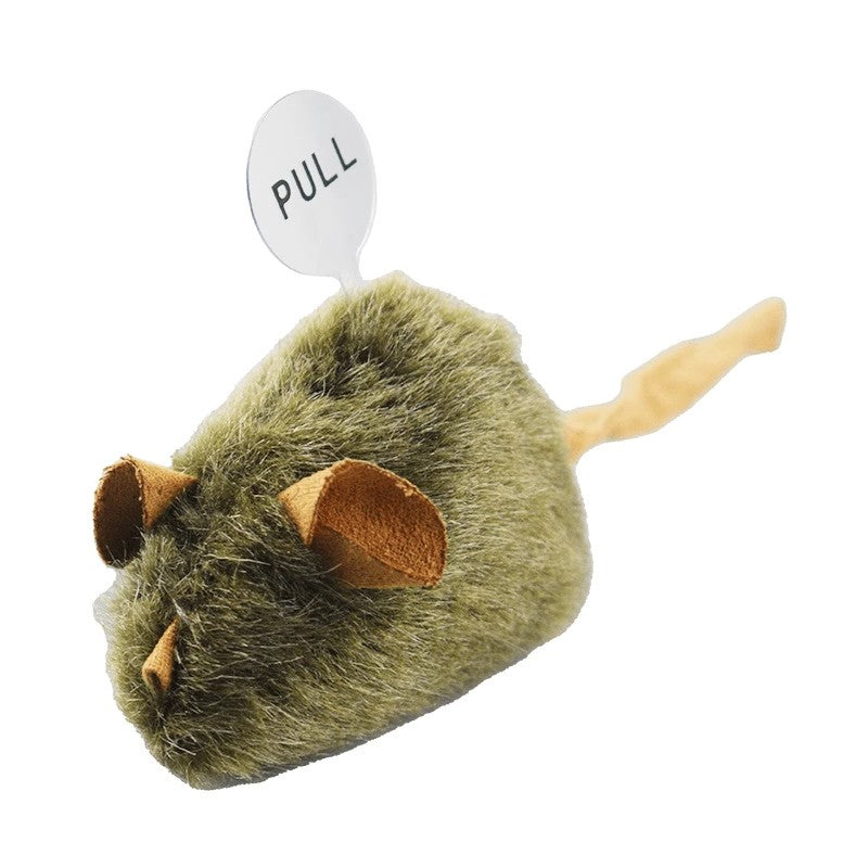 Ratón de peluche con sensor inteligente y sonido para gatos