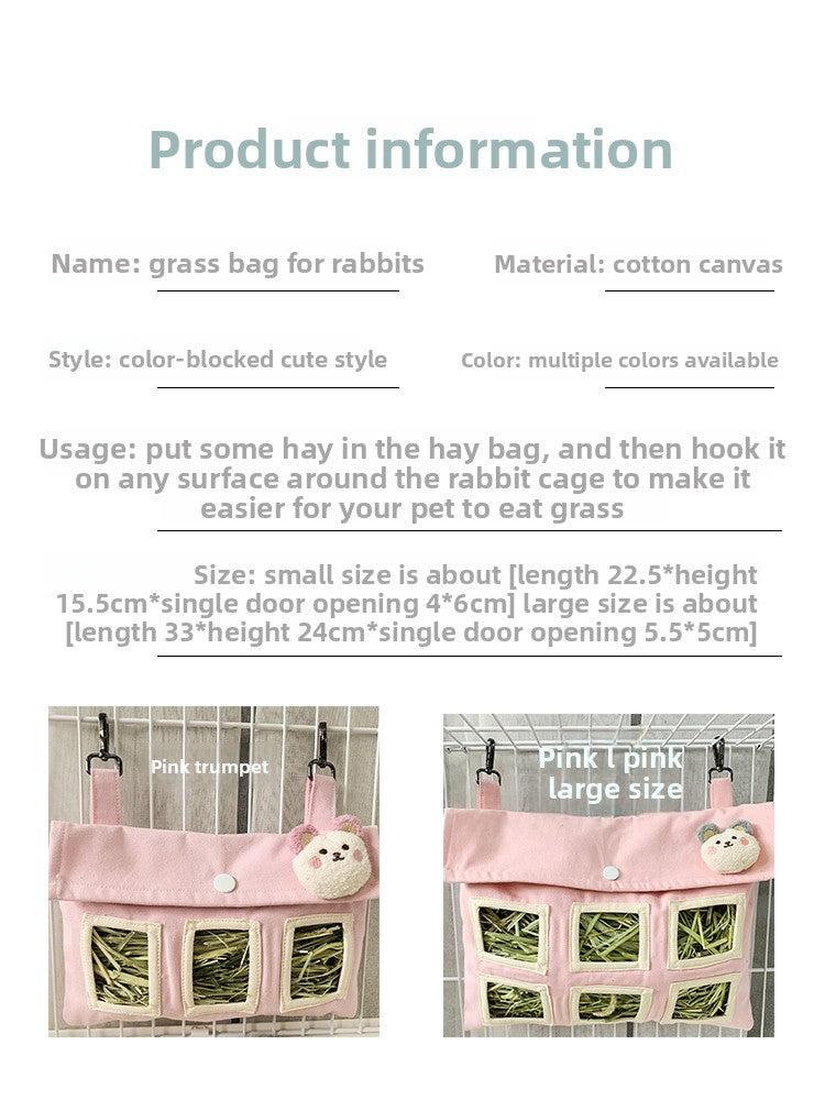 Bolsa Colgante Lavable para Heno de Mascotas Pequeñas, foto 5 de 15