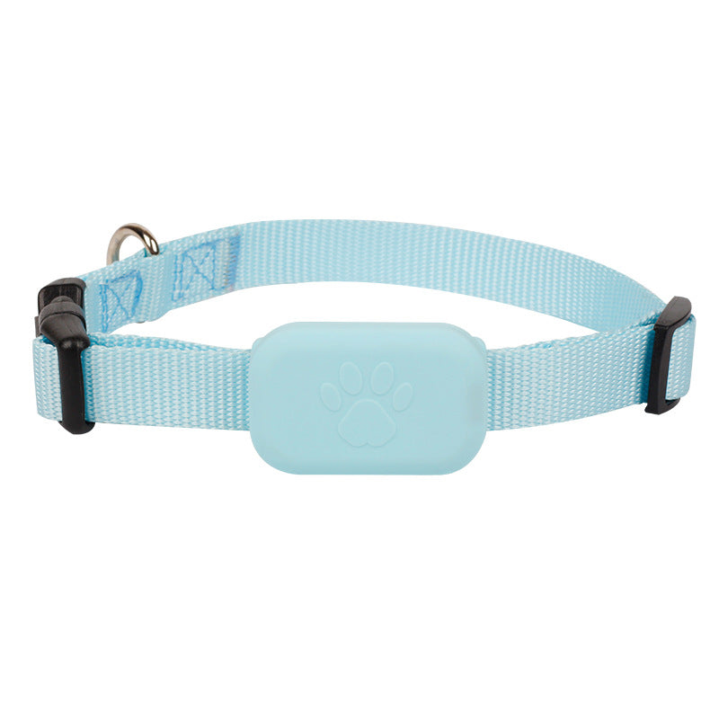Localizador Bluetooth certificado por Apple (MFi) para mascotas – Collar azul