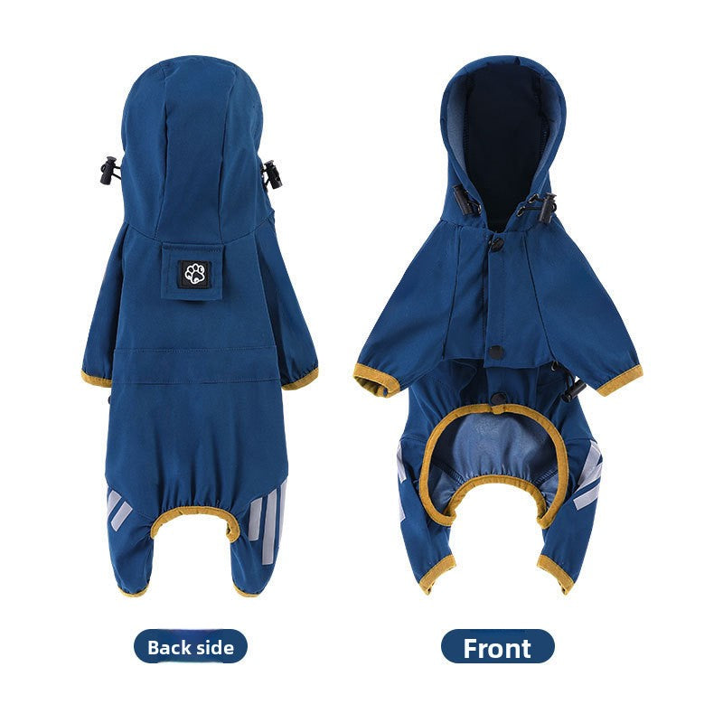 Impermeable para perros con capucha