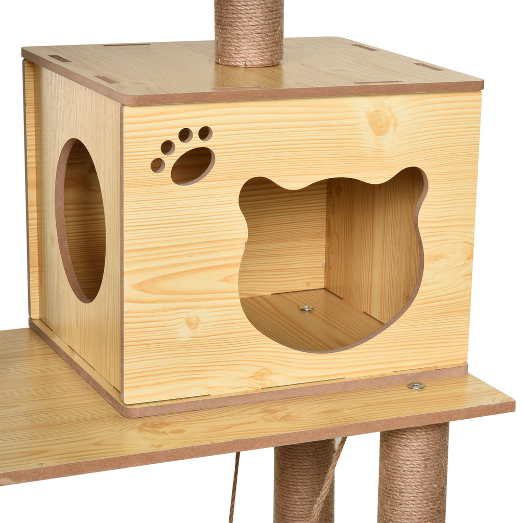 Árbol rascador para gatos con hamaca y plataformas, foto 9 de 9