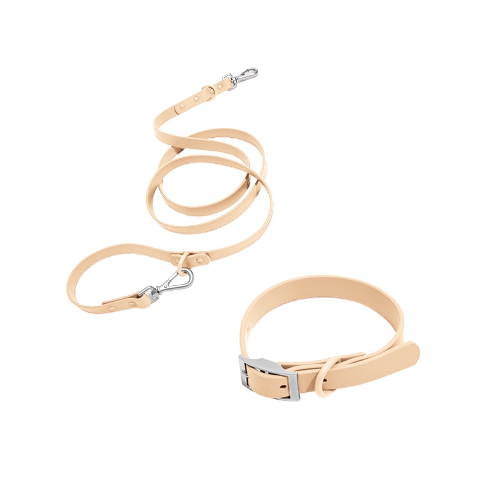 Fur & Whiskers set de collar para perros en tonos neutros – Sand