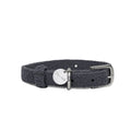 Collar de poliéster bouclé para perros con placa identificativa
