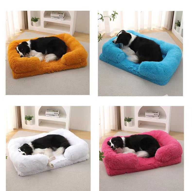 Cama nido de felpa para perros y gatos