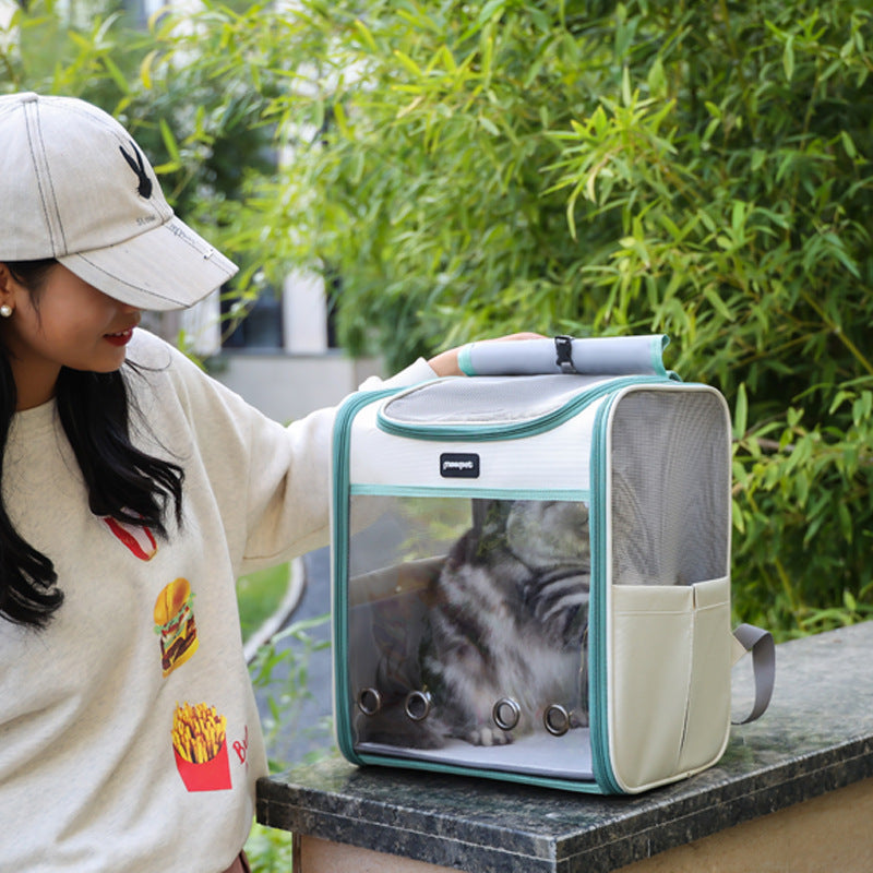 Mochila de transporte para gatos y perros pequeños