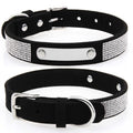Collar ajustable con brillantes para perros y gatos