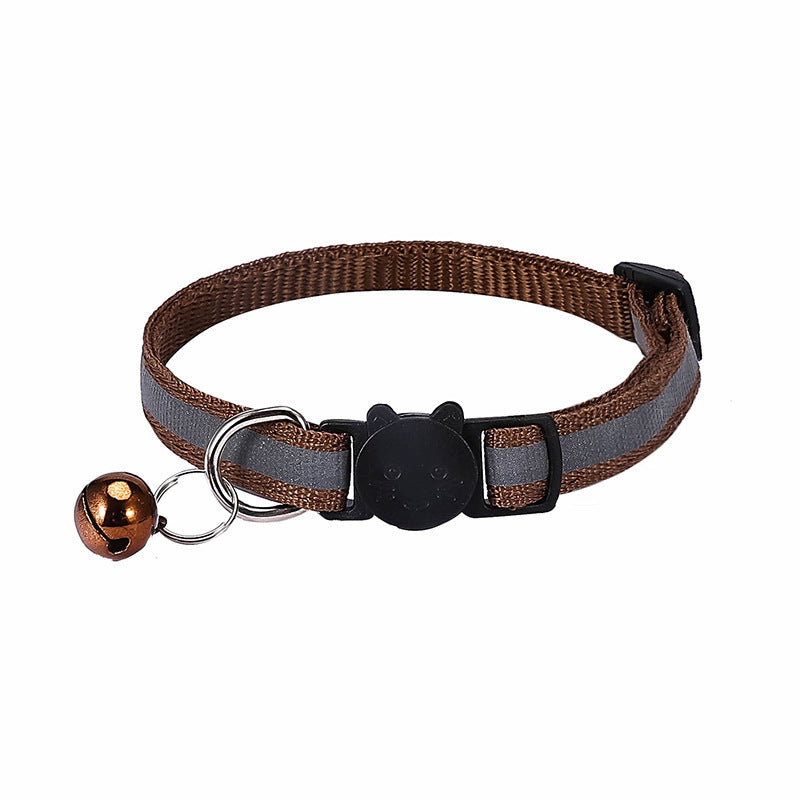 Collar reflectante para gatos con hebilla felina