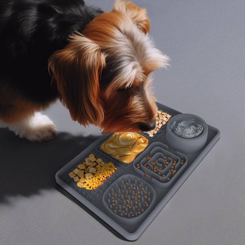 Alfombra lamedora de silicona para comer despacio para perros