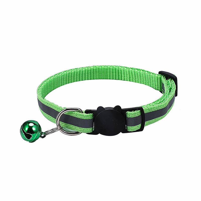 Collar reflectante para gatos con hebilla felina