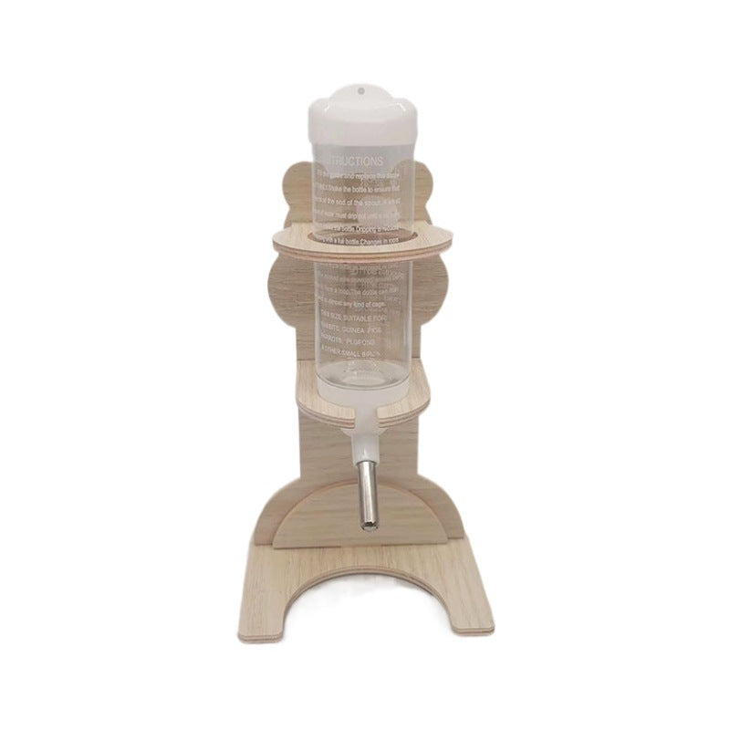 Soporte de madera con forma de osito para bebedero de hámster, foto 5 de 8