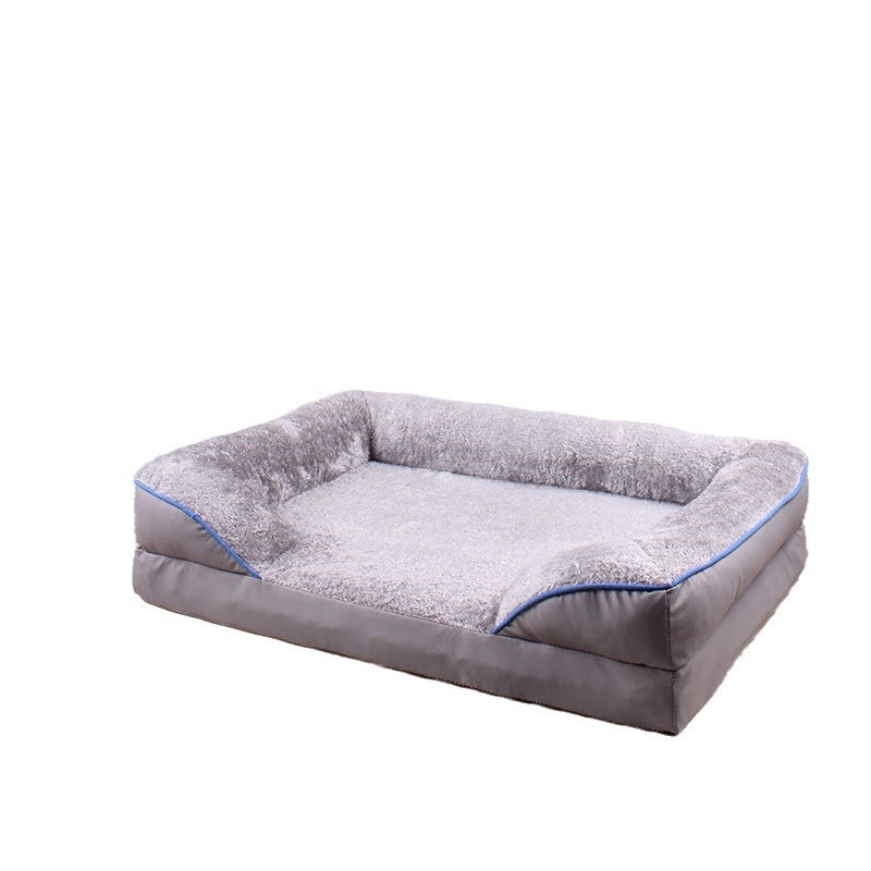 Cama cuadrada acolchada para perros