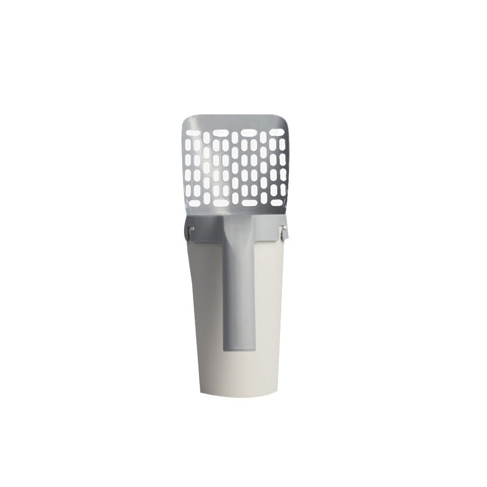 Pala recogedora de residuos con cubo integrado