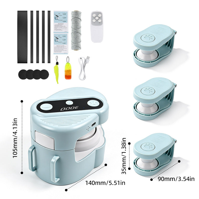 Juguete interactivo para gatos con rotación automática