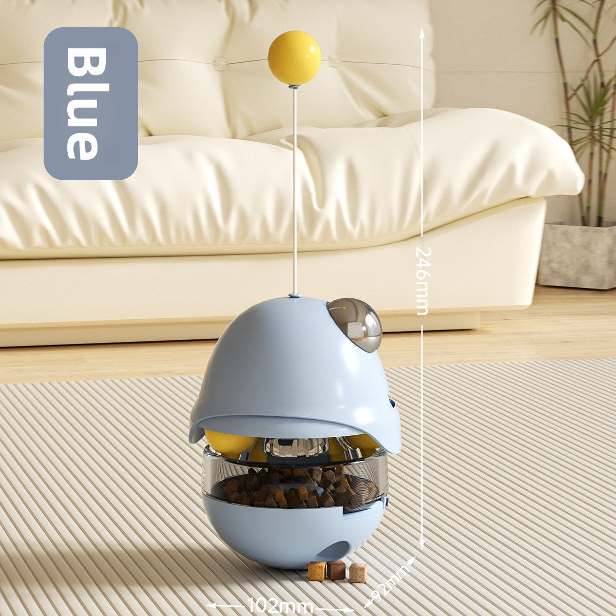 Juguete interactivo giratorio para gatos con bolas