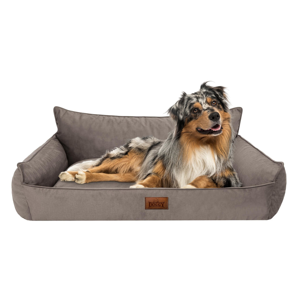 Hano Dog & Cat Bed with Removable Cover – Grey, XXL