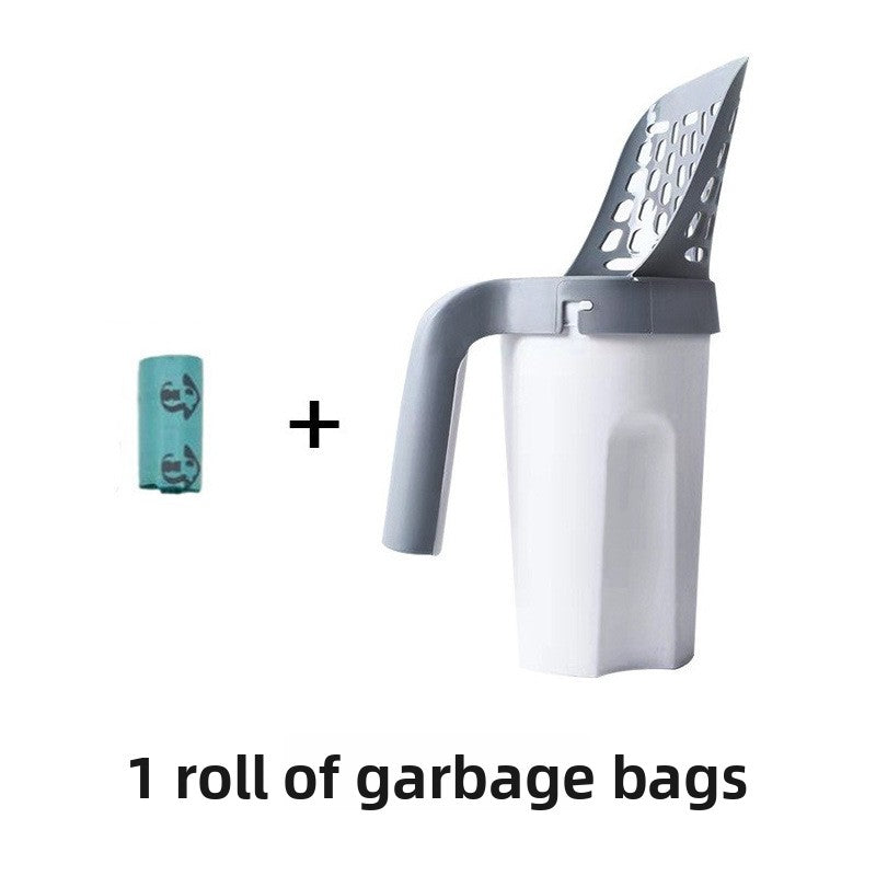 Pala recogedora de residuos con cubo integrado
