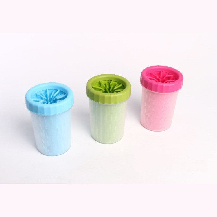 Vaso limpiapatas para perros y gatos, limpieza rápida tras el paseo