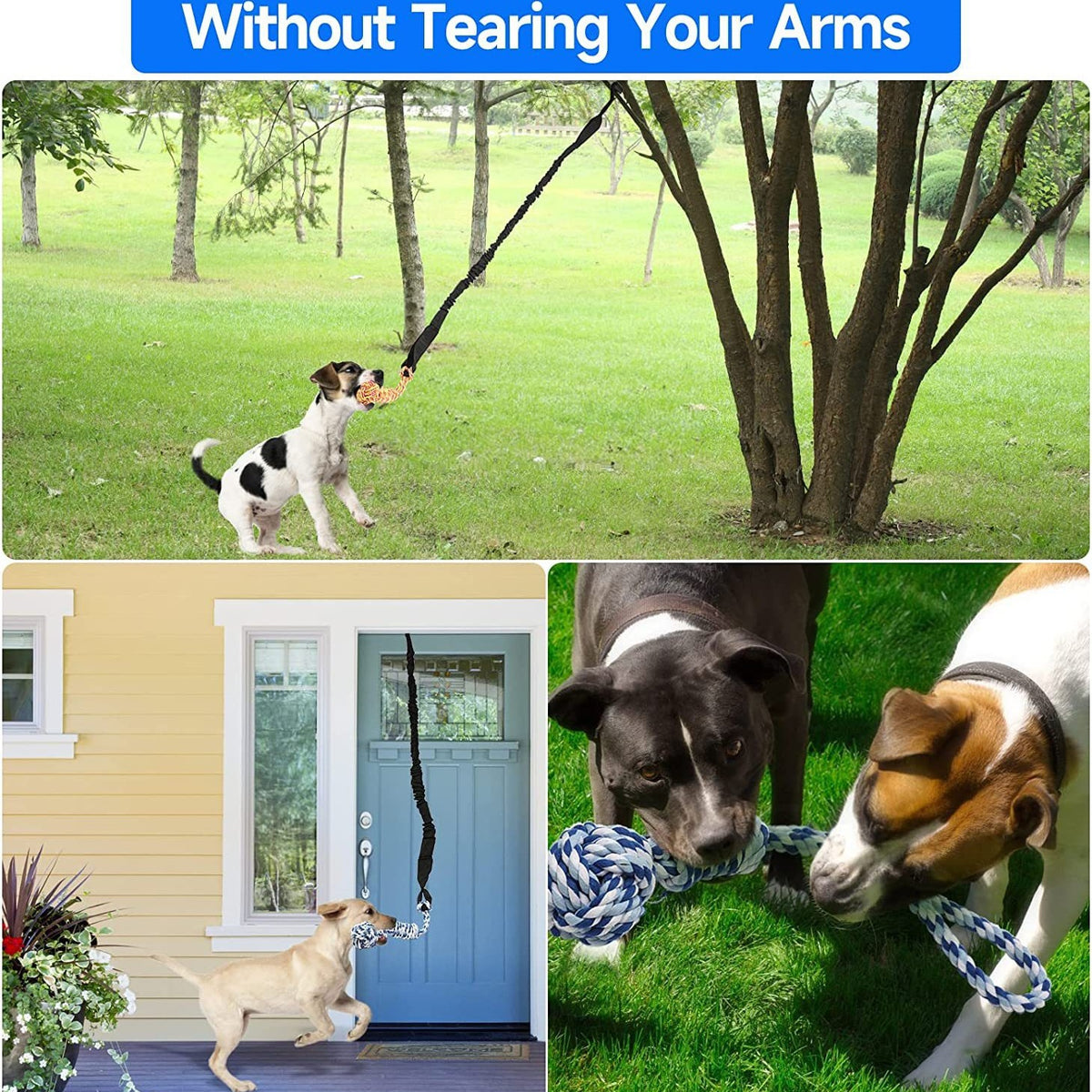 Juguete de cuerda para tirar y morder para perros