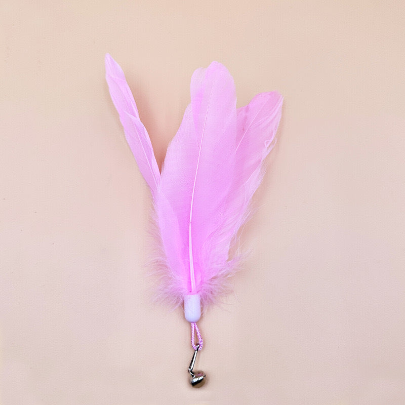 Juguete para gatos con plumas y ventosa