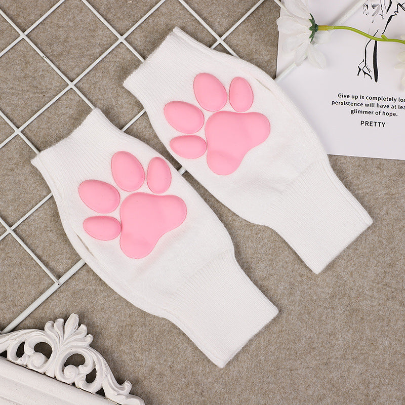 Calcetines con patas de gato 3D y almohadillas de silicona