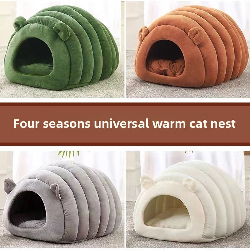 Cama cueva para perros y gatos