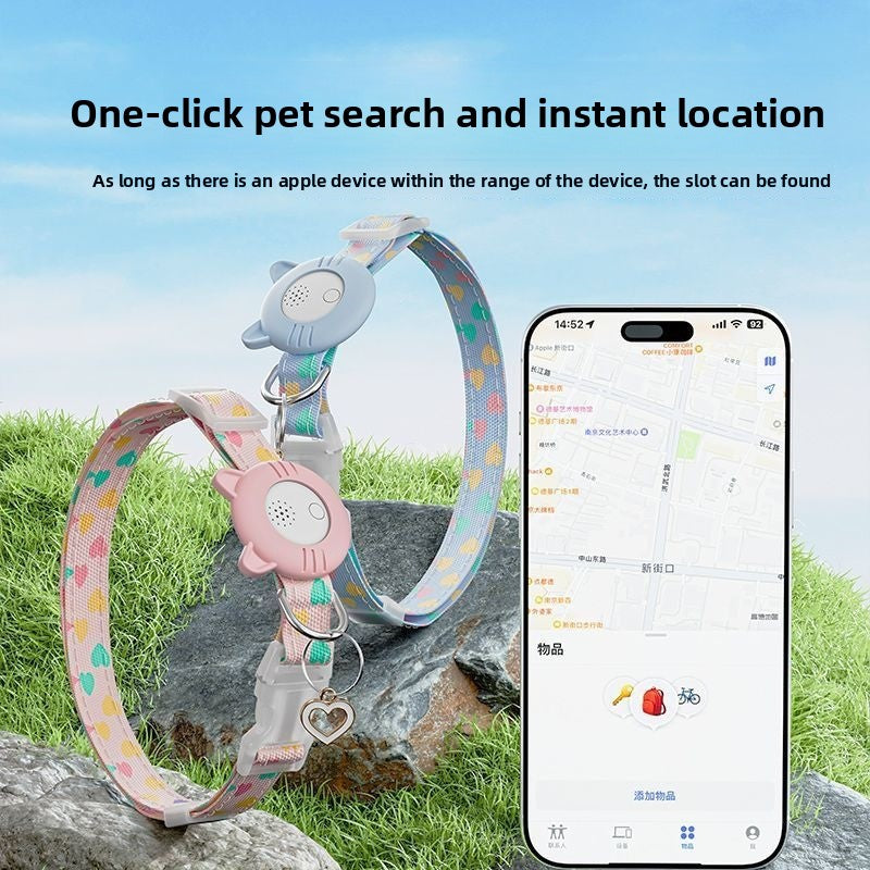 Collar localizador antipérdida para perros y gatos