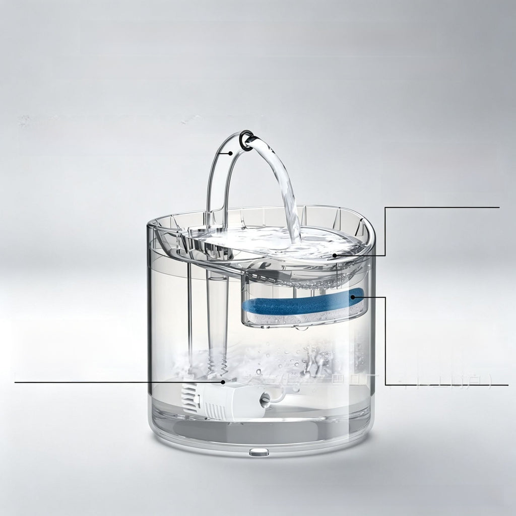 Fuente de agua automática para mascotas 2 L