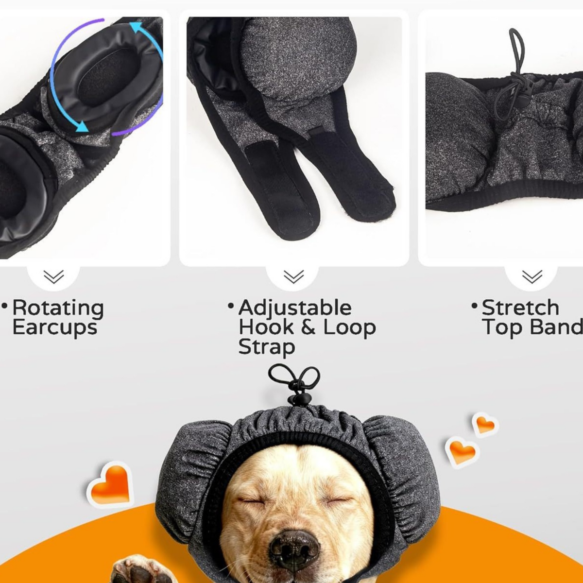 Orejeras antirruido para perros