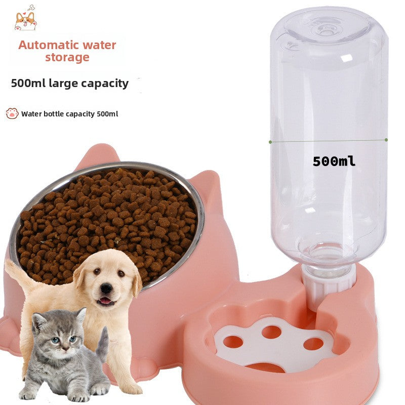 Comedero y Bebedero Automático de Dos Cuencos para Perros y Gatos, foto 3 de 15
