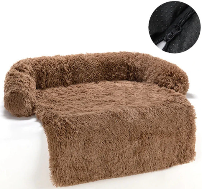 Cama mullida desenfundable para perros