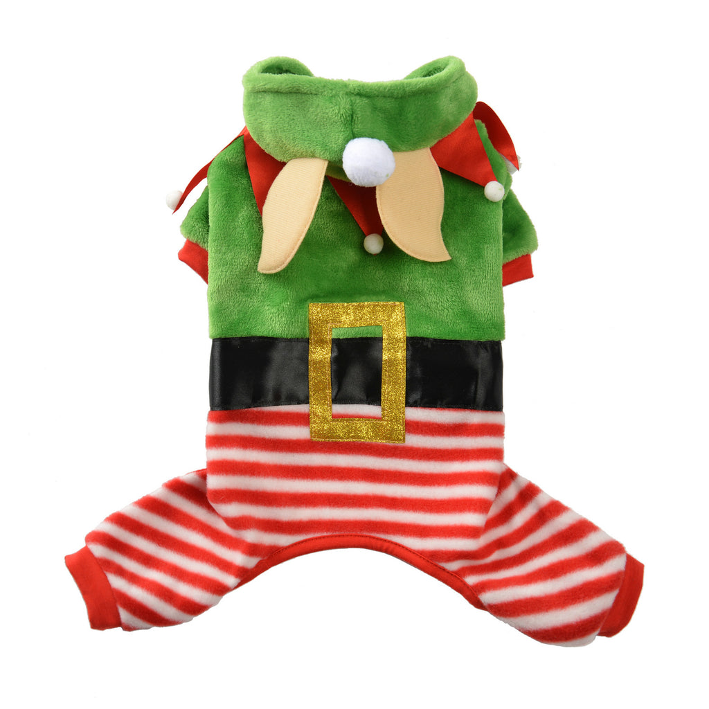 Disfraz de elfo de Navidad para perros