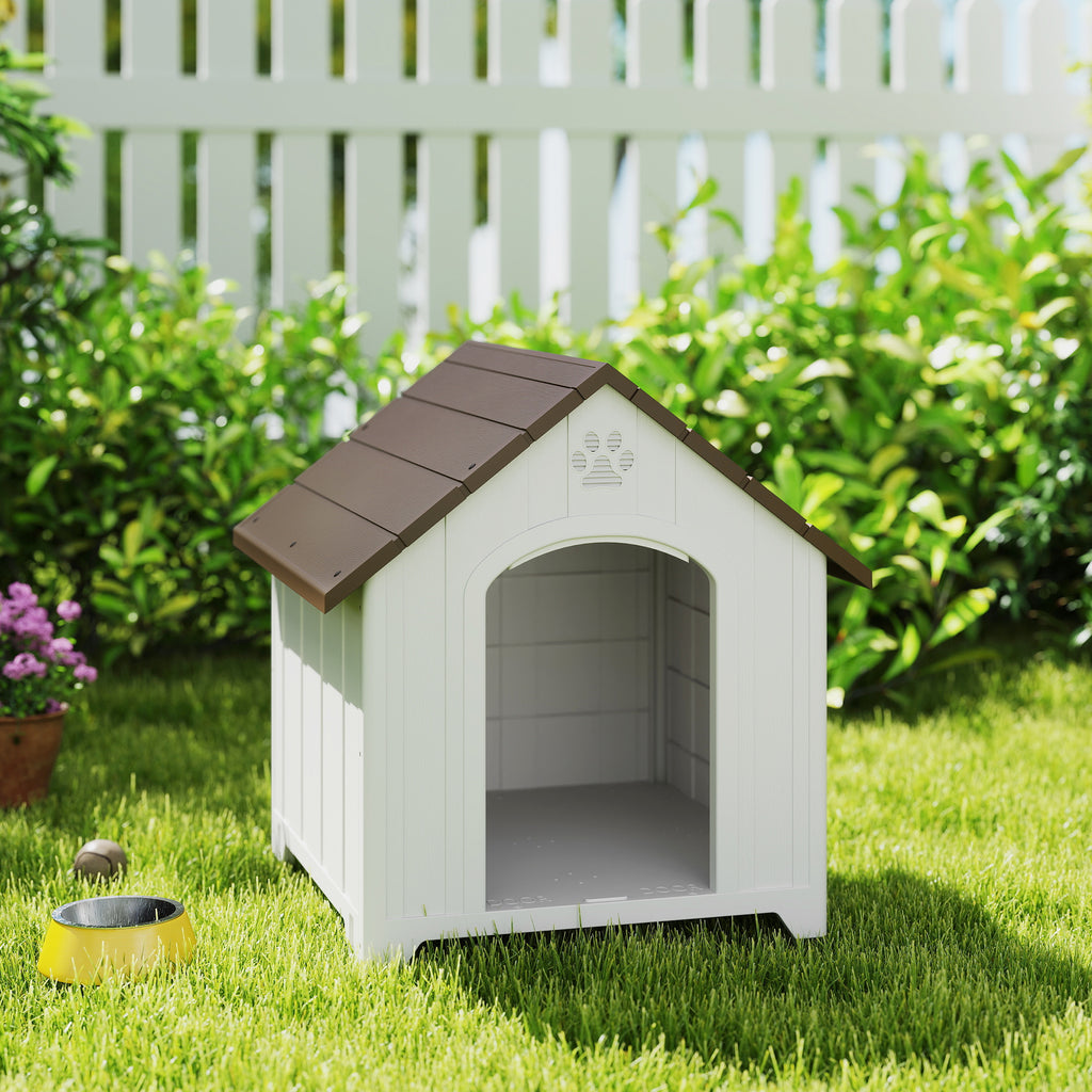 Caseta de plástico para perros grandes hasta 30 kg, 88x79x89 cm