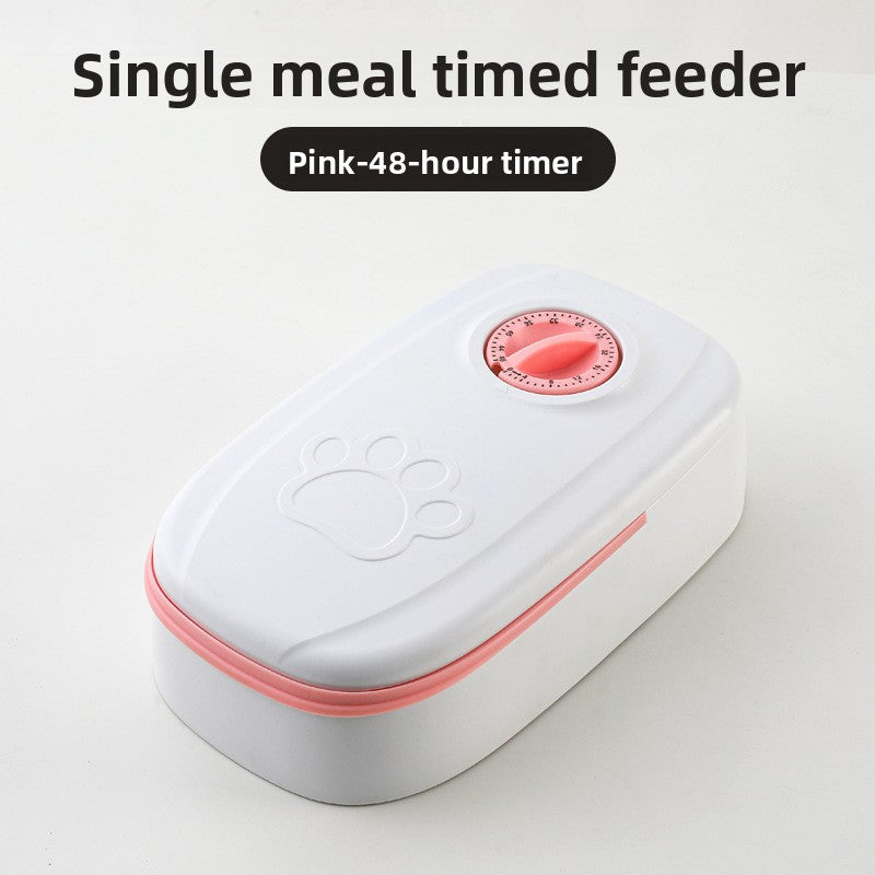 Comedero automático programable para perros y gatos – Rosa, un cuenco
