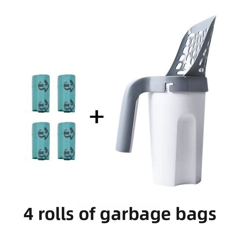 Pala recogedora de residuos con cubo integrado