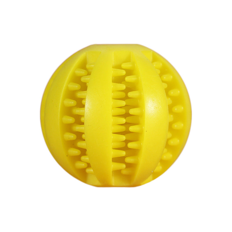 Pelota mordedora de goma interactiva para perros