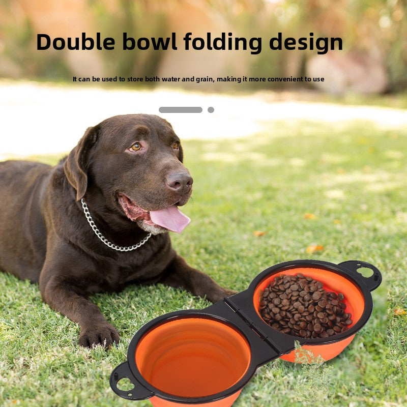 Cuenco plegable portátil para perros