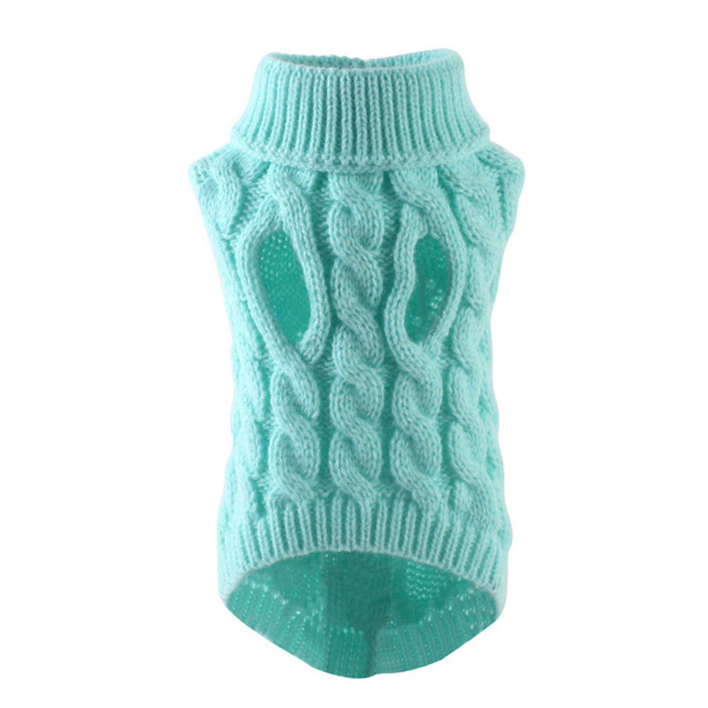 Jersey de punto trenzado para perros
