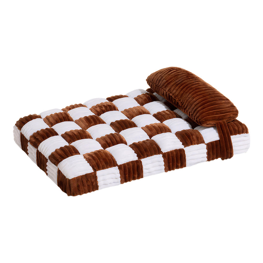 Cama ortopédica de felpa para perros y gatos