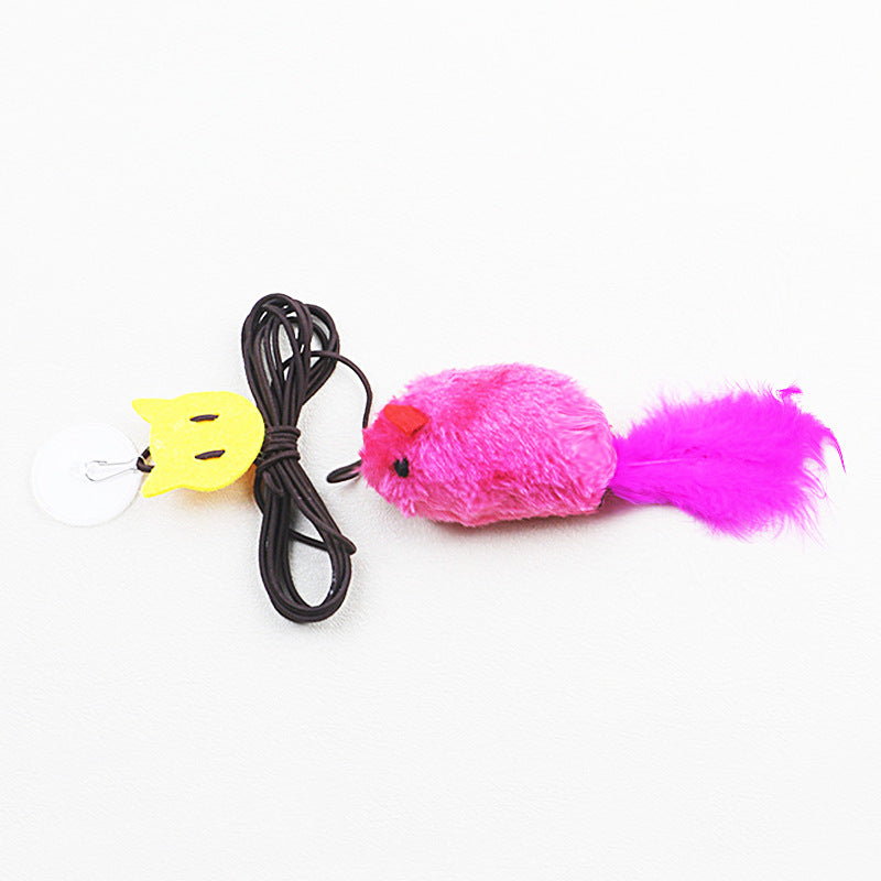 Ratón de peluche con sensor inteligente y sonido para gatos