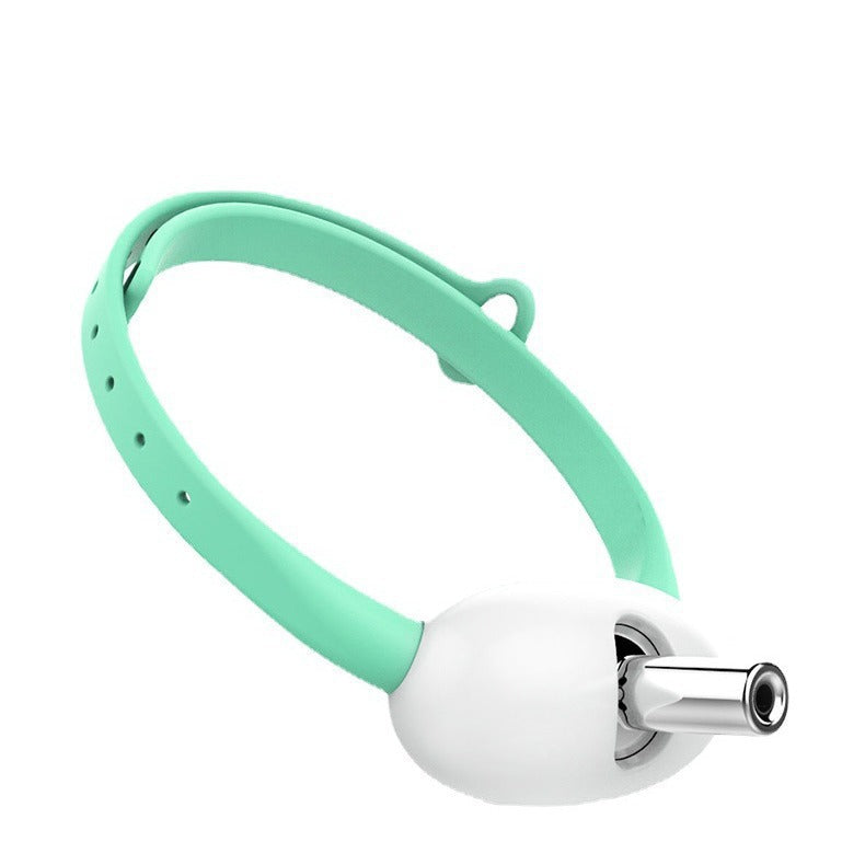 Collar láser interactivo para gatos con juguete de plumas