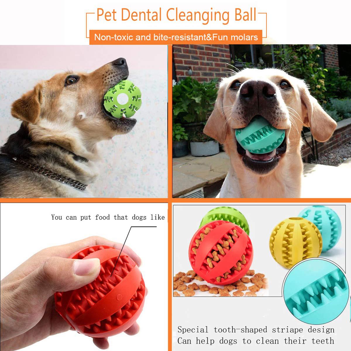 Pelota mordedora de goma interactiva para perros