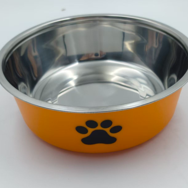 Cuenco doble de acero inoxidable para perros y gatos