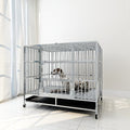 Jaula de acero inoxidable para perros pequeños, 78 x 52 x 60 cm, 78x52x60cm 20kg