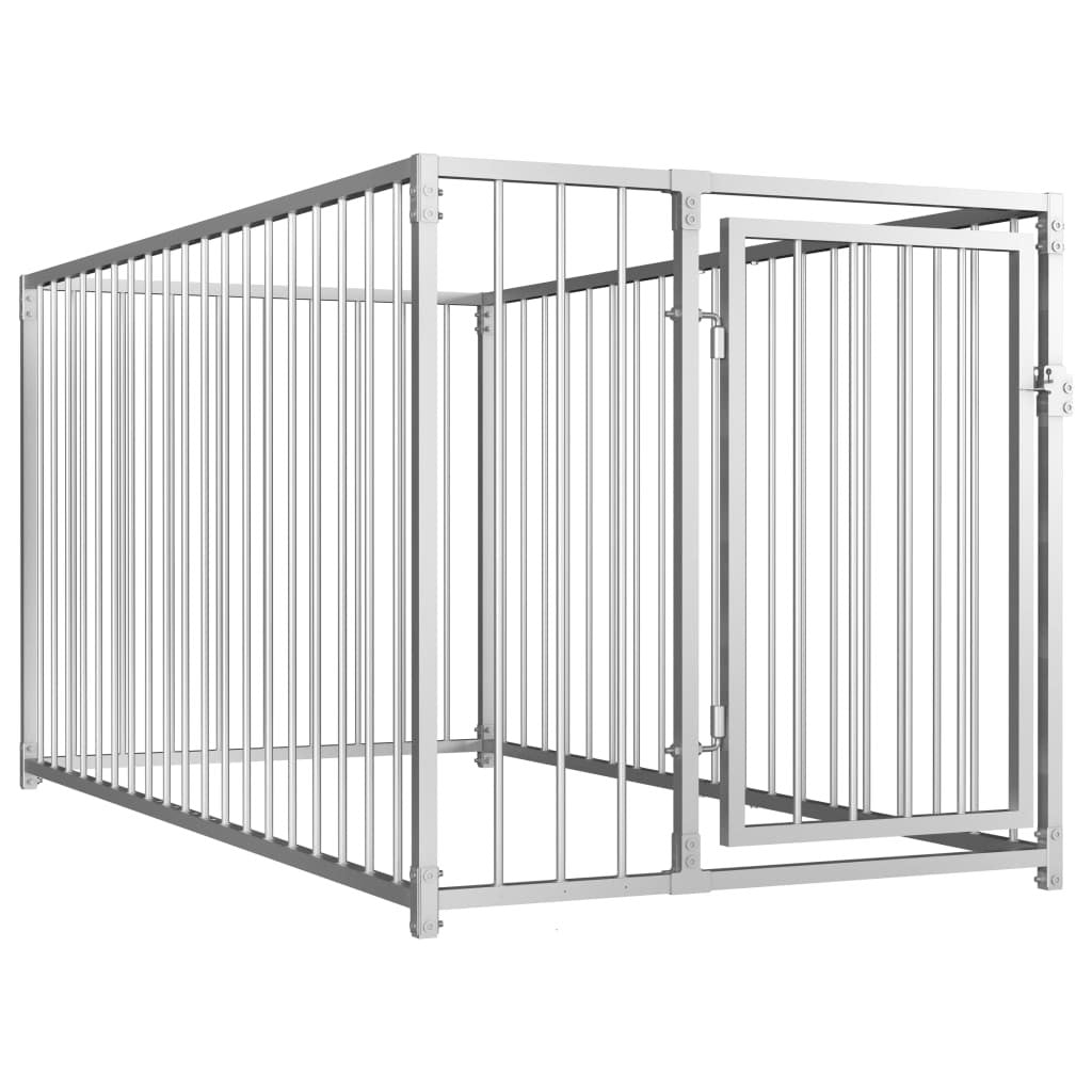 Perrera exterior para perros 100 x 200 x 100 cm