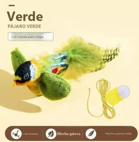 Interactive bird toy with sound for cats