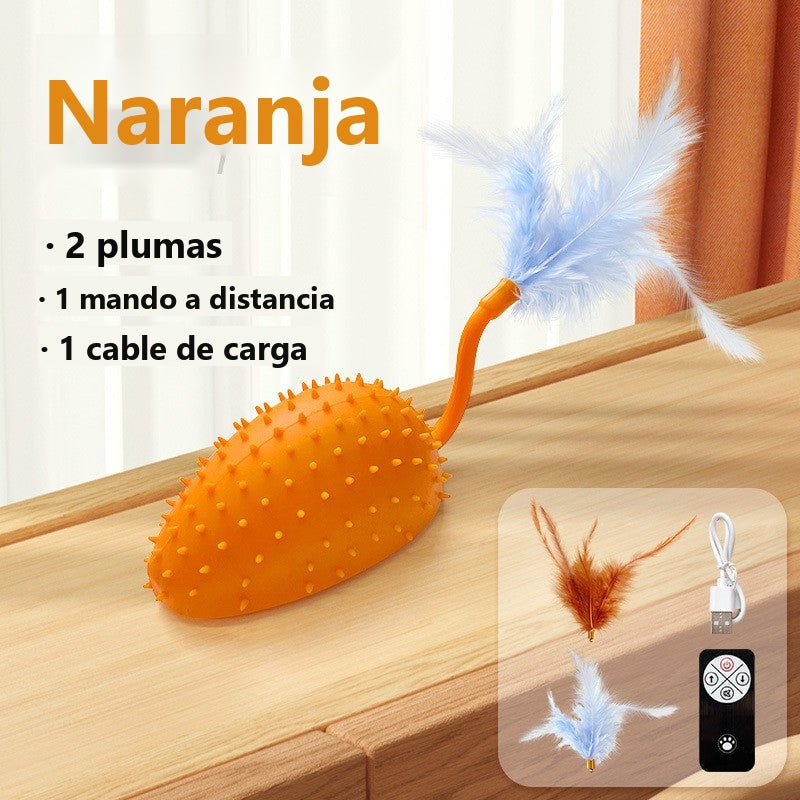 Remote-controlled silicone electric mouse for cats